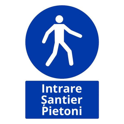 Pieton Șantier Intrare