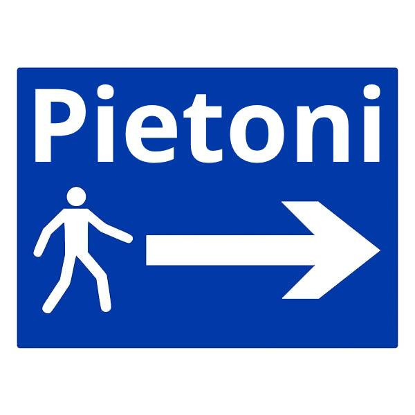 Pietoni - Săgeată Dreapta (Peisaj Mare)